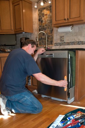 Dishwasher install in Stevenson Rnh, CA by Handyman Services handyman.