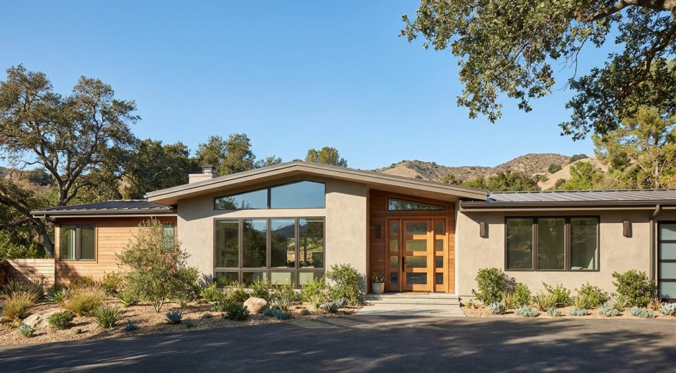 Modern home with new replacement windows in Woodland Hills, California